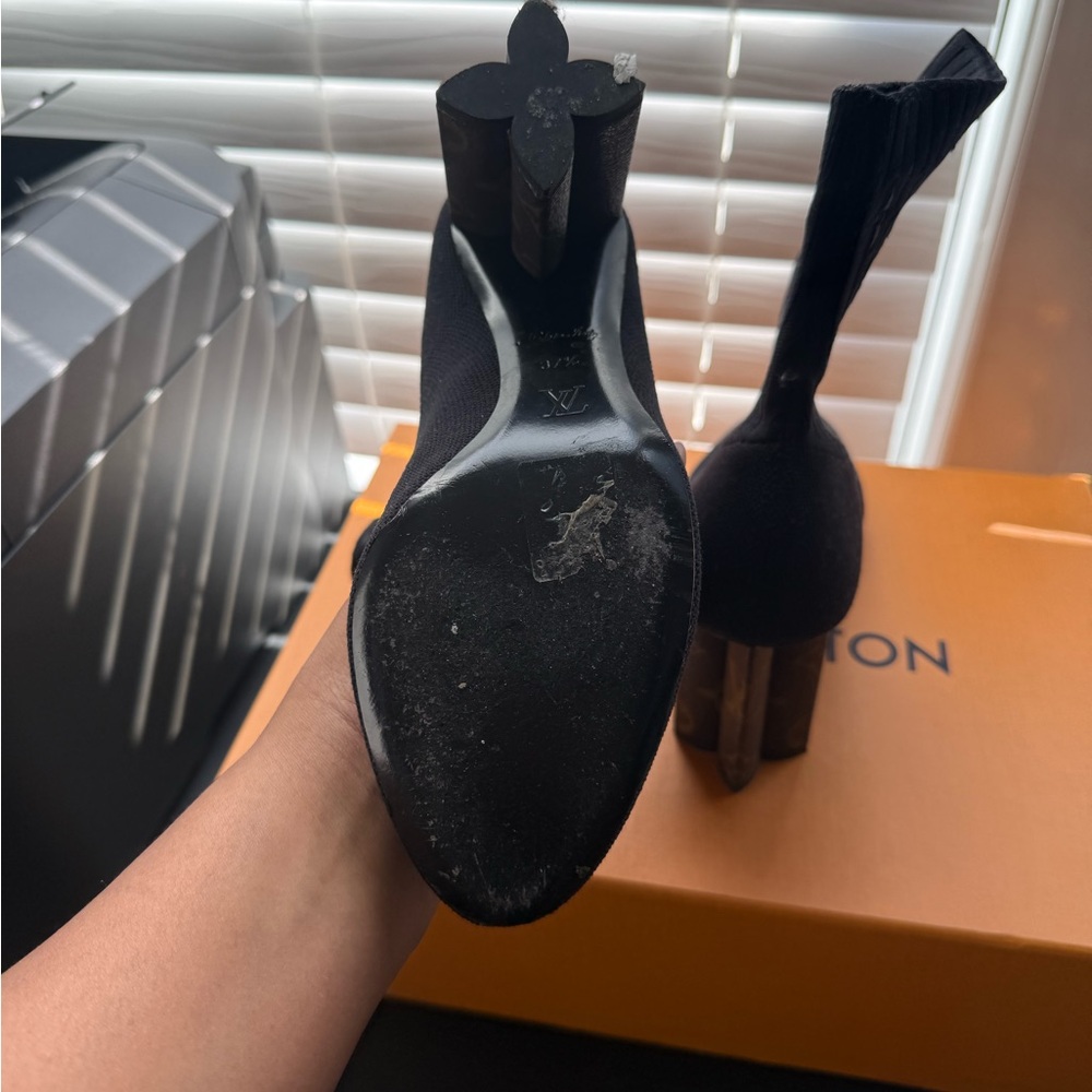 Louis Vuitton Black Heeled Boots - Picture 3 of 8